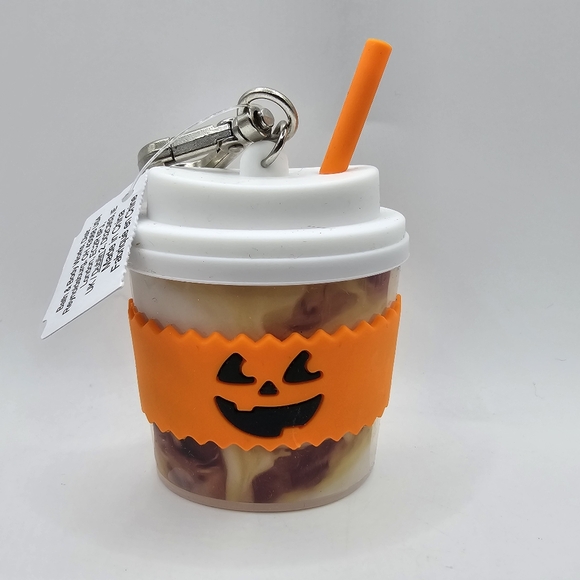 NWT Bath & Body Works Jack O' Lantern Coffee Pocket Sanitizer Holder Halloween - Picture 7 of 7